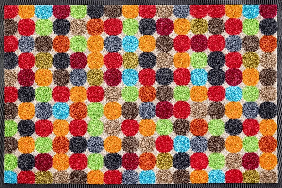 wash+dry by Kleen-Tex Fußmatte Mikado Dots, günstig online kaufen