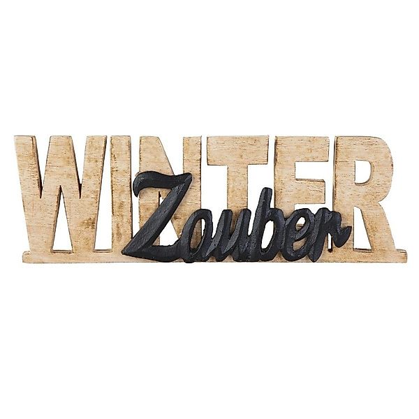 MICA Weihnachtsfigur Schriftzug Winterzauber - ca. günstig online kaufen