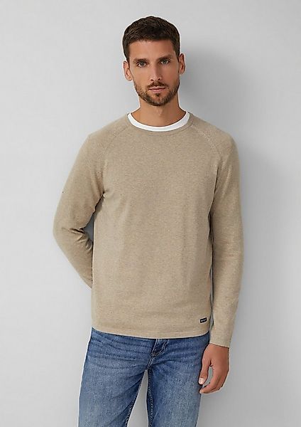 s.Oliver Longpullover Strickpullover Raglanpullover aus reiner Baumwolle günstig online kaufen