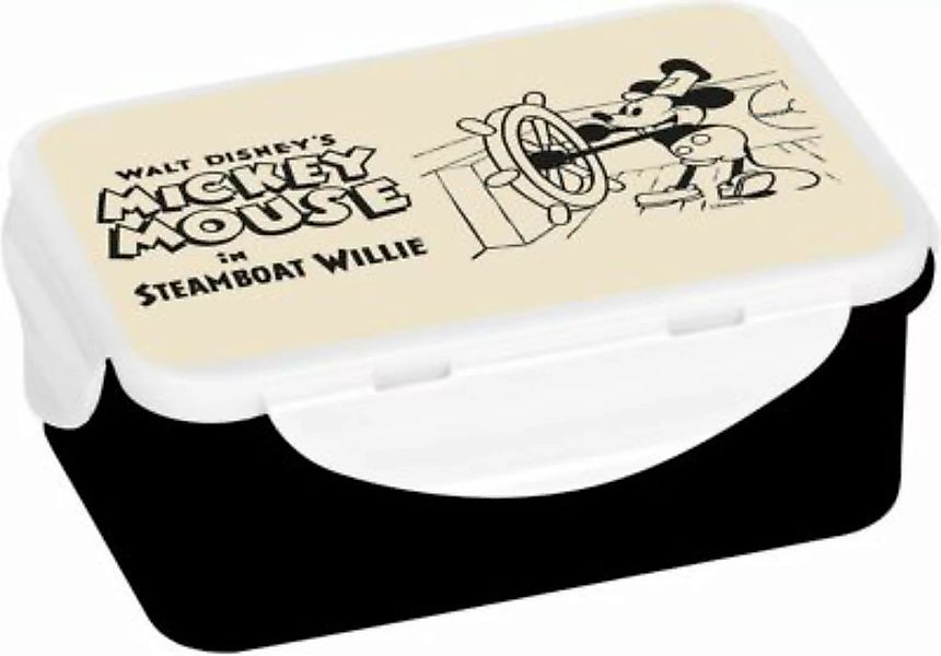 Geda Labels Brotdose groß Mickey in Steamboat Willie Vintage Brotdosen bunt günstig online kaufen