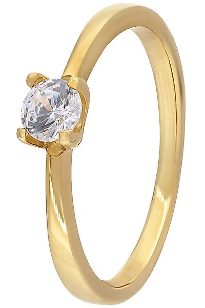 trendor Solitärring Gold 333/8K mit Zirkonia günstig online kaufen