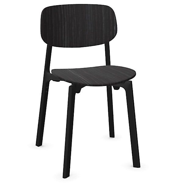 Kristalia COLANDER Stuhl schwarze Eiche mit schwarzem Gestell günstig online kaufen