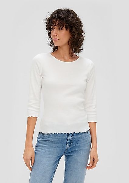 s.Oliver 3/4-Arm-Shirt 3/4-Ärmel-Shirt mit Rollsaum günstig online kaufen