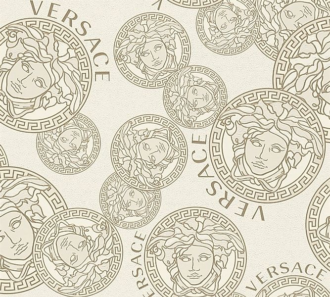 Versace Vliestapete »Wallpaper Versace 5 Medusakopf« abstrakt   gemustert günstig online kaufen