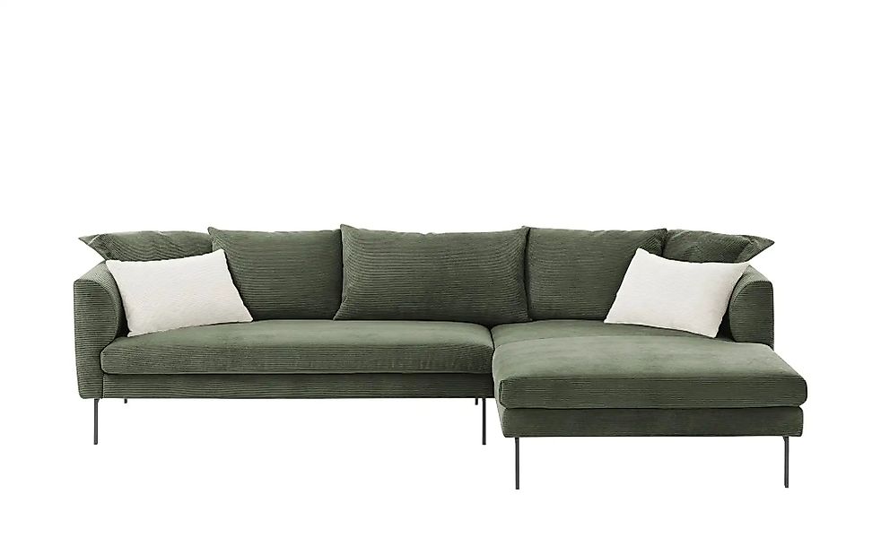 Gray & Jones Ecksofa aus Cord Tierra Fuego ¦ grün ¦ Maße (cm): B: 284 T: 17 günstig online kaufen
