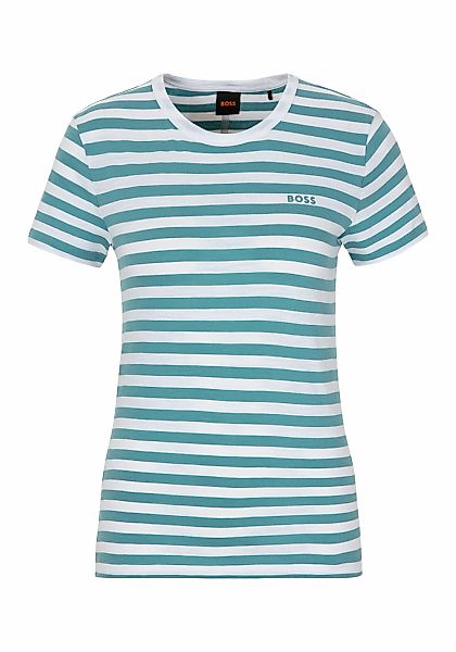 BOSS ORANGE T-Shirt "Esla Striped Premium Damenmode", Premium Damenmode, im günstig online kaufen