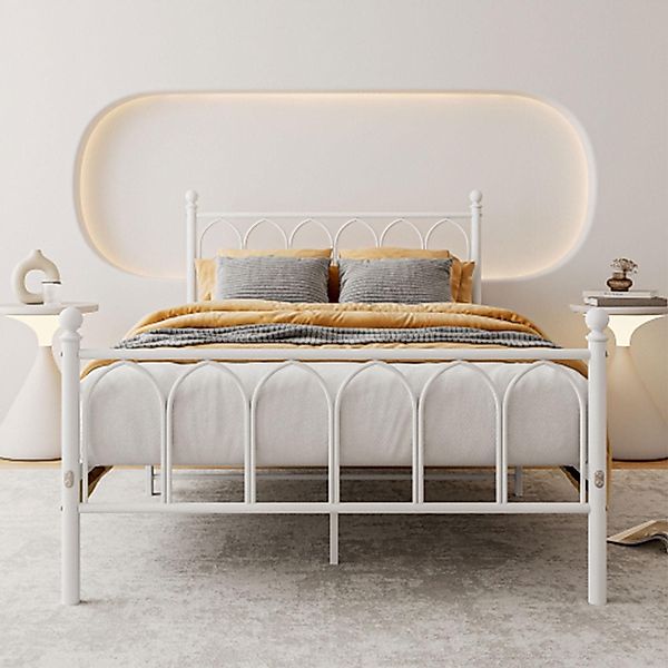 OKWISH Metallbett Metallbett Einzelbett Jugendzimmer mit günstig online kaufen