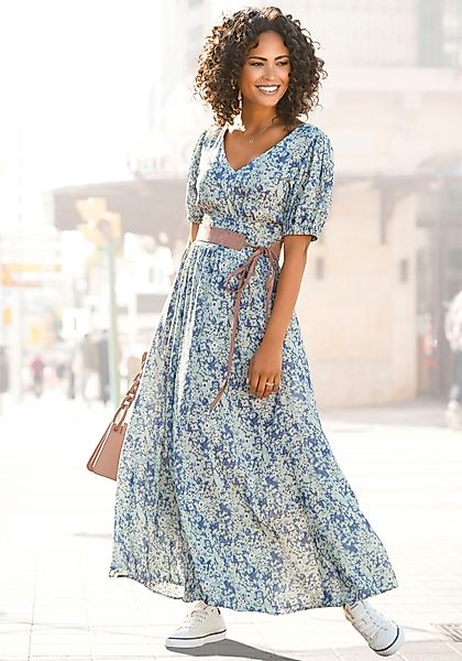 Buffalo Maxikleid mit zartem Blumendruck und günstig online kaufen