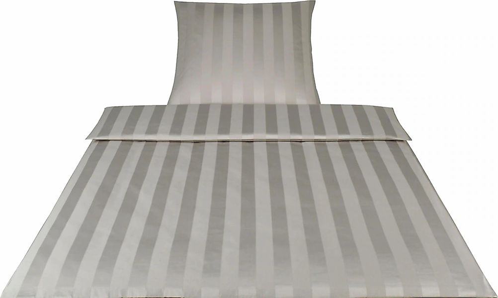 Elegante Bettwäsche "Noblesse" 2 Stk. im modernen Streifendesign günstig online kaufen