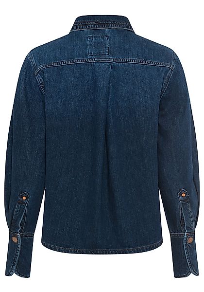 BOSS ORANGE Hemdbluse "Shirt Premium Damenmode", Regular Fit, Denim günstig online kaufen