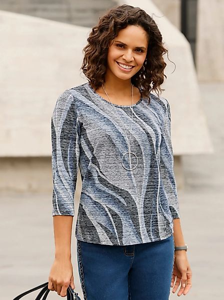 Casual Looks 3/4-Arm-Shirt "Rundhals-Shirt", (1 tlg.) günstig online kaufen