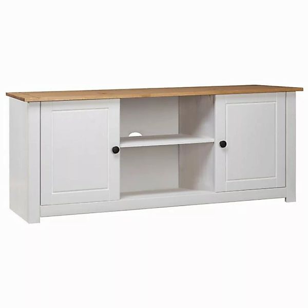 vidaXL TV-Schrank TV-Schrank Weiß 120x40x50 cm Massivholz Panama-Kiefer Low günstig online kaufen