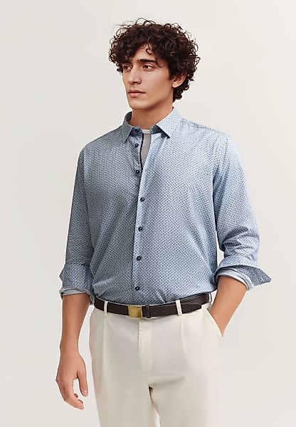 bugatti Businesshemd "Easy-Care Funktion" mit Under-Button-Down Kragen günstig online kaufen