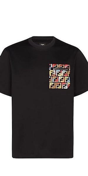 FENDI Print-Shirt Fendi Logodruck T-Shirt Schwarz günstig online kaufen