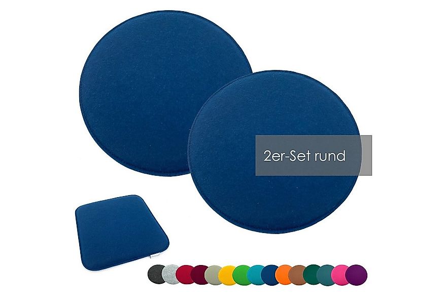 heimtexland Sitzkissen Filz Sitzauflage Stuhlkissen Bankkissen abwaschbar, günstig online kaufen