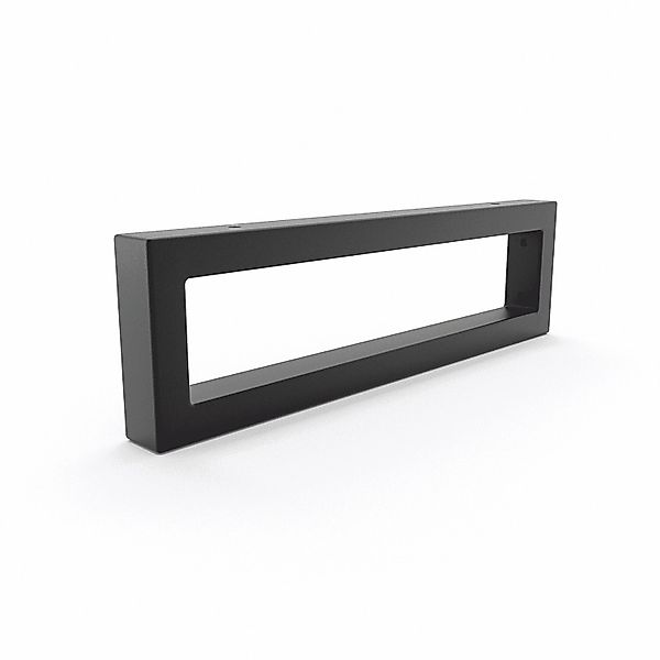 HEVVA Waschtischhalterung RHEIN 10 cm Hoch 35 cm Tief 1 Halter Schwarz günstig online kaufen