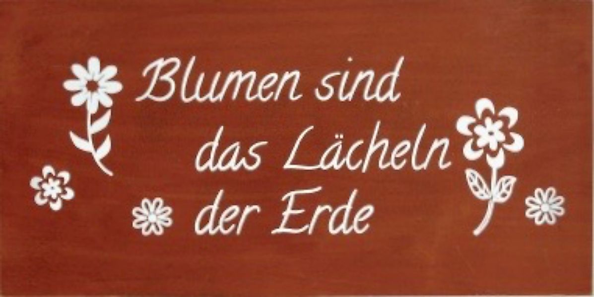 BOLTZE Wandbild, Garten, Rostfarbenes Garten Metallschild günstig online kaufen