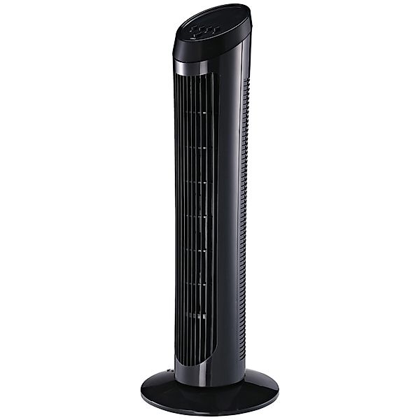 HOMCOM Turmventilator Standventilator ABS-Kunststoff Schwarz Ø27 x H75 cm günstig online kaufen