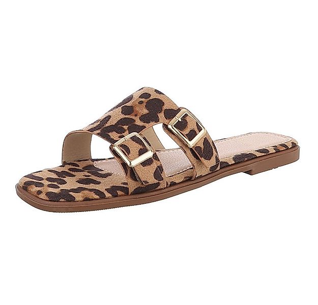 Ital-Design Elegante Slippers mit Schnallen für Damen – Sommerkomfort Panto günstig online kaufen