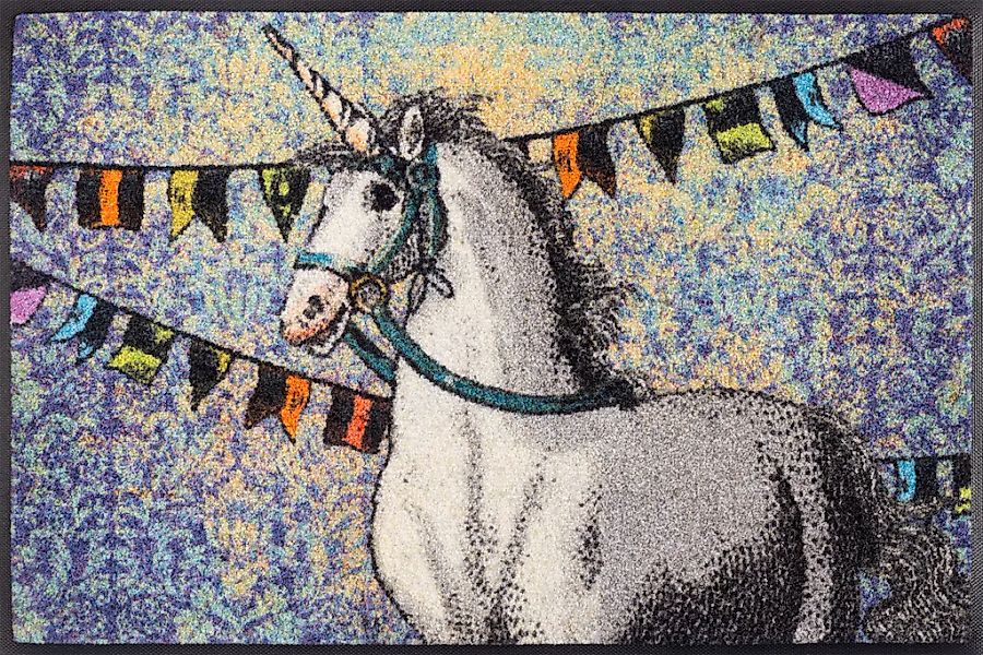 wash+dry by Kleen-Tex Fußmatte "Unicorn" rechteckig 7 mm Höhe günstig online kaufen