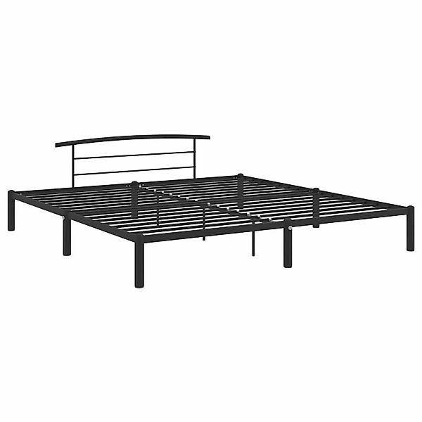 vidaXL Bettgestell Schwarz Metall 200x200 cm Modell 3618474 günstig online kaufen