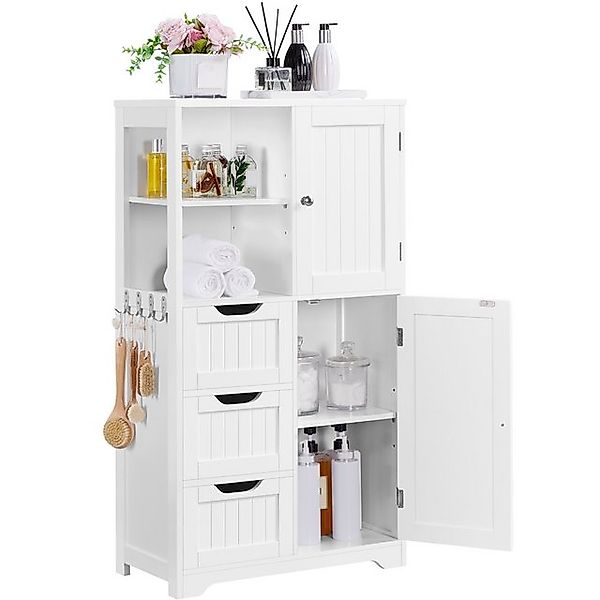 Yaheetech Hochschrank Badezimmerschrank Badkommode mit Höhenverstellbarem günstig online kaufen