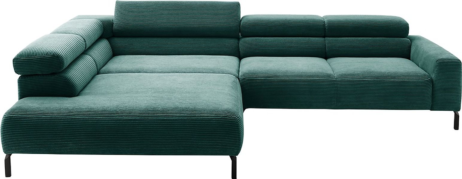 PLACES OF STYLE Ecksofa »Antonelli, L-Form, inkl. Kopfteilverstellung, Brei günstig online kaufen