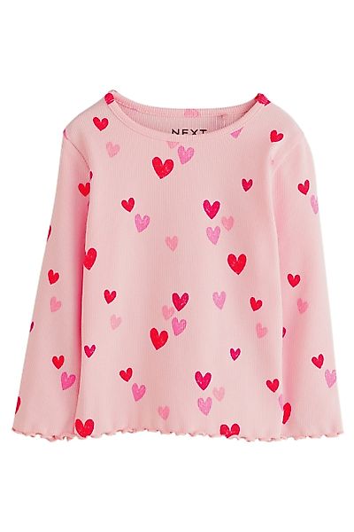 Next Leggings Geripptes Langarm-T-Shirt (1-tlg) günstig online kaufen