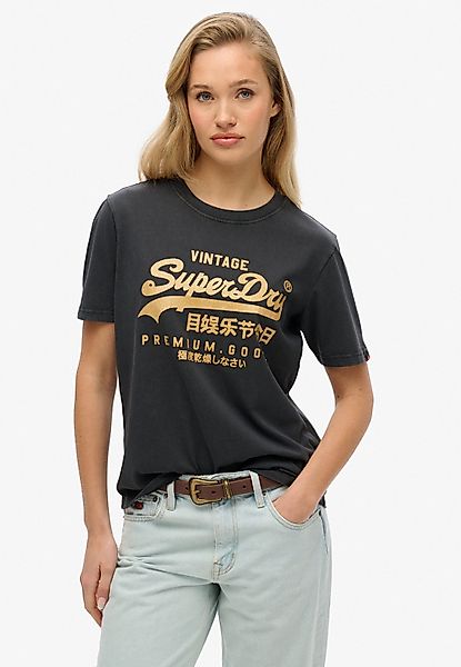 Superdry Kurzarmshirt VL METALLIC RELAXED TEE günstig online kaufen