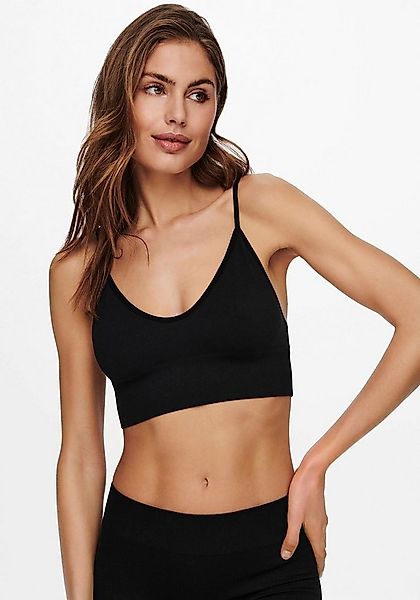 ONLY Bustier ONLVICKY RIB SEAMLESS V-NECK TOP NOOS Materialmix günstig online kaufen