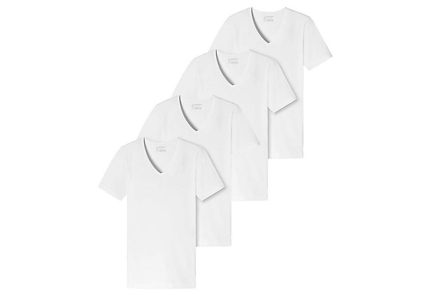 Schiesser T-Shirt V-Ausschnitt, kurzarm, im 4er Pack günstig online kaufen