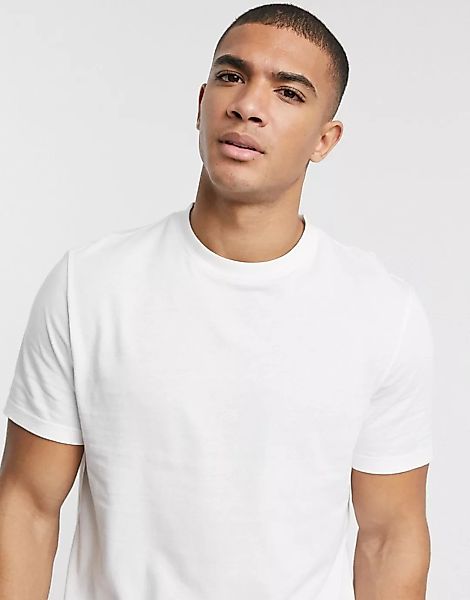 ASOS DESIGN – Weißes Bio-T-Shirt mit Rundhalsausschnitt günstig online kaufen