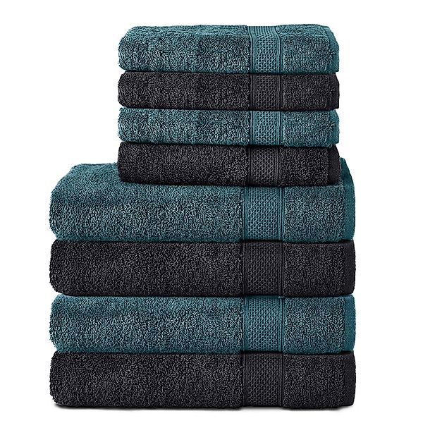 Komfortec Handtuch Set 100% Baumwolle, 4 günstig online kaufen