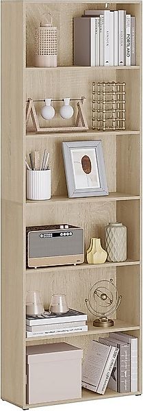 Woltu Bücherregal, 1-tlg., mit 6 verstellbaren Ebenen, Raumteiler stehend, günstig online kaufen