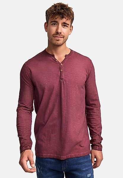 Indicode Langarmshirt Herren INKilsone Shirt Langarm Herrenshirt lässiges L günstig online kaufen