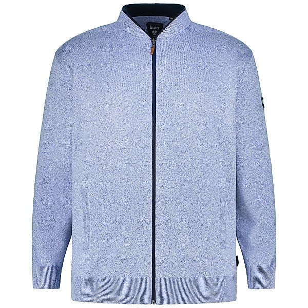 Hajo Strickjacke in melierter Optik Farbe dunkelblau Größe: 5XL günstig online kaufen