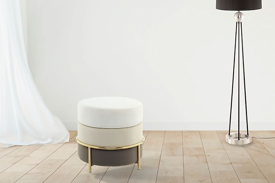 Kayoom Sitzhocker »Hocker Matilda 125, Komfortable runde Form, Gemütlicher günstig online kaufen