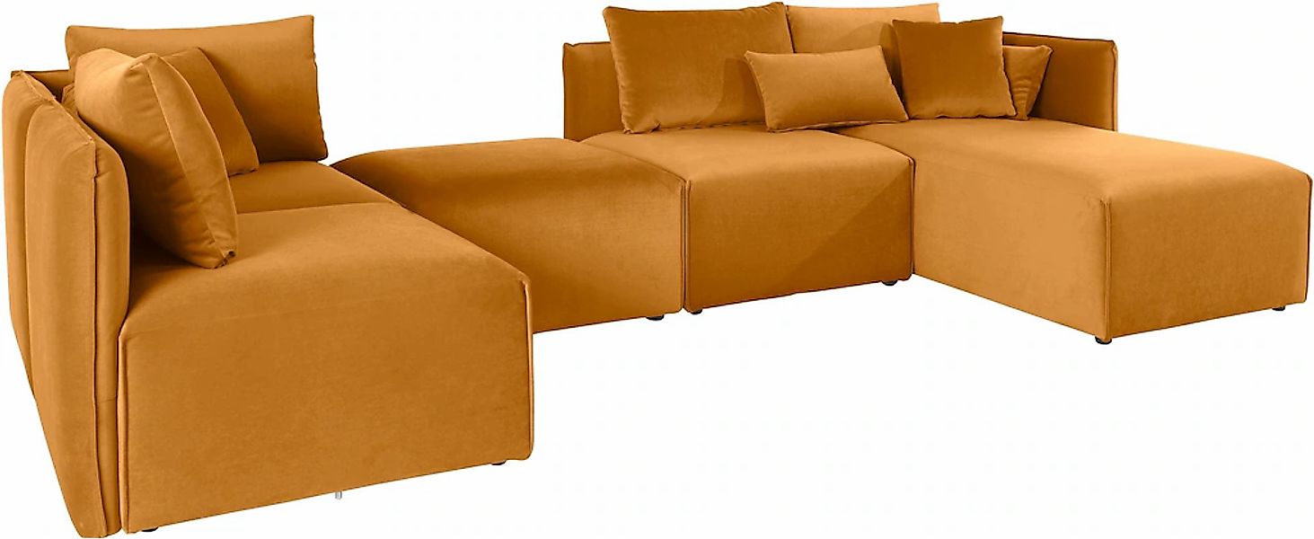 OTTO home Wohnlandschaft "Nöre U-Form" 5 Teile, in vielen Bezugsqualitäten günstig online kaufen