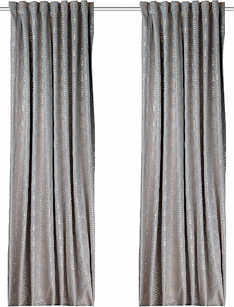 my home Vorhang »Velvet Foil«, (2 St.), Samt günstig online kaufen