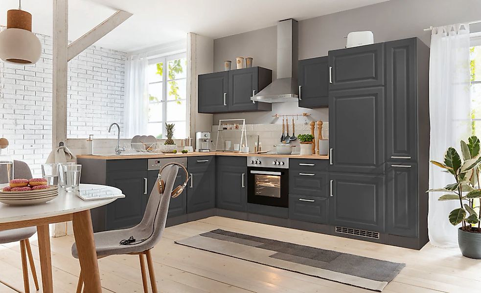 KOCHSTATION "KS-Stockholm" Stellbreite 220/310 cm, mit hochwertigen MDF Fro günstig online kaufen