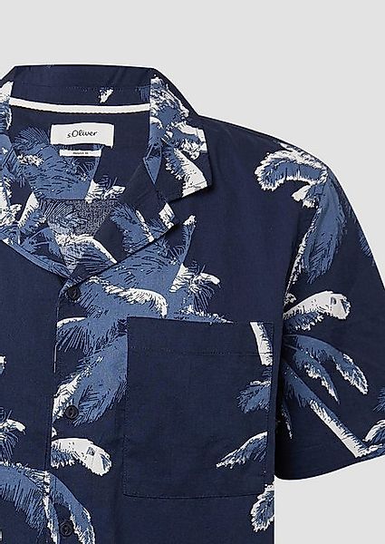 s.Oliver Kurzarmhemd Resort Fit: Kurzarmhemd aus Viskosemix günstig online kaufen