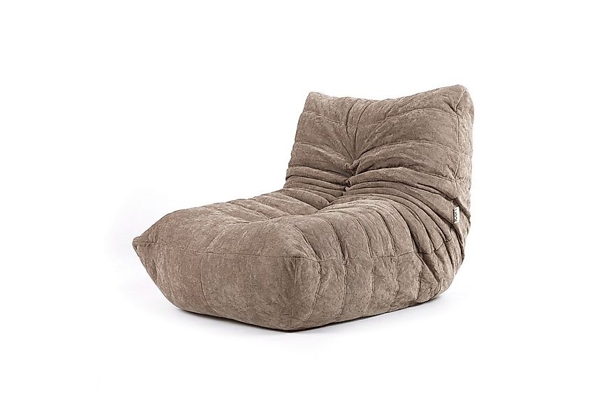 icon Sessel Schwammsofa Raupensitzsack Relaxsessel XXL aus Chenille "Enzo", günstig online kaufen