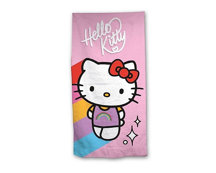 Hello Kitty Strandtuch Strandtuch 140x70 cm Weiches Badehandtuch für Fans günstig online kaufen