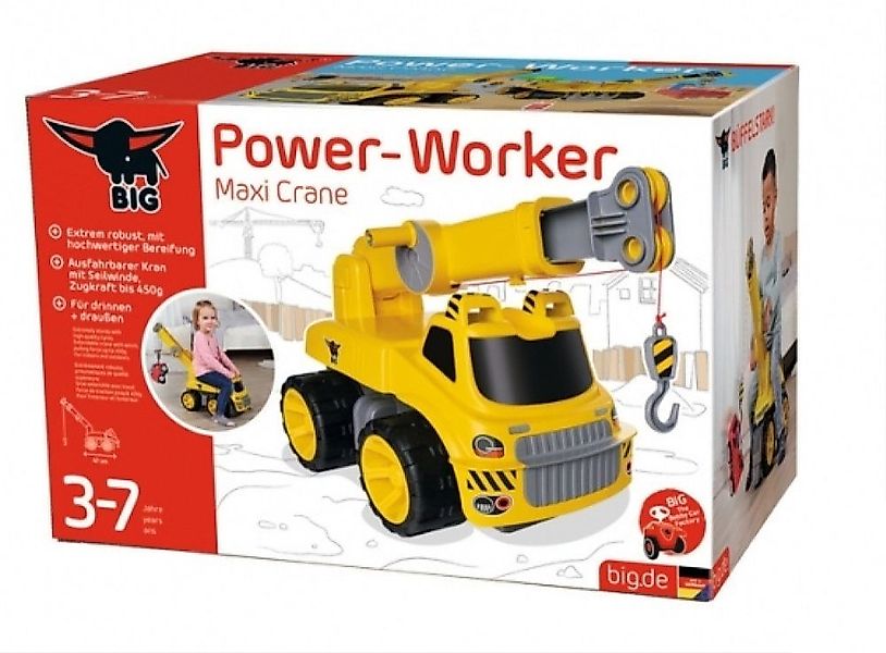 BIG Spielzeug-Kran Fahrzeug Power Worker Maxi günstig online kaufen