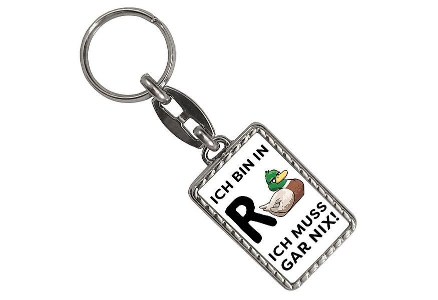 speecheese Schlüsselanhänger Ente Ruhestand Schlüsselanhänger mit Bordüre S günstig online kaufen