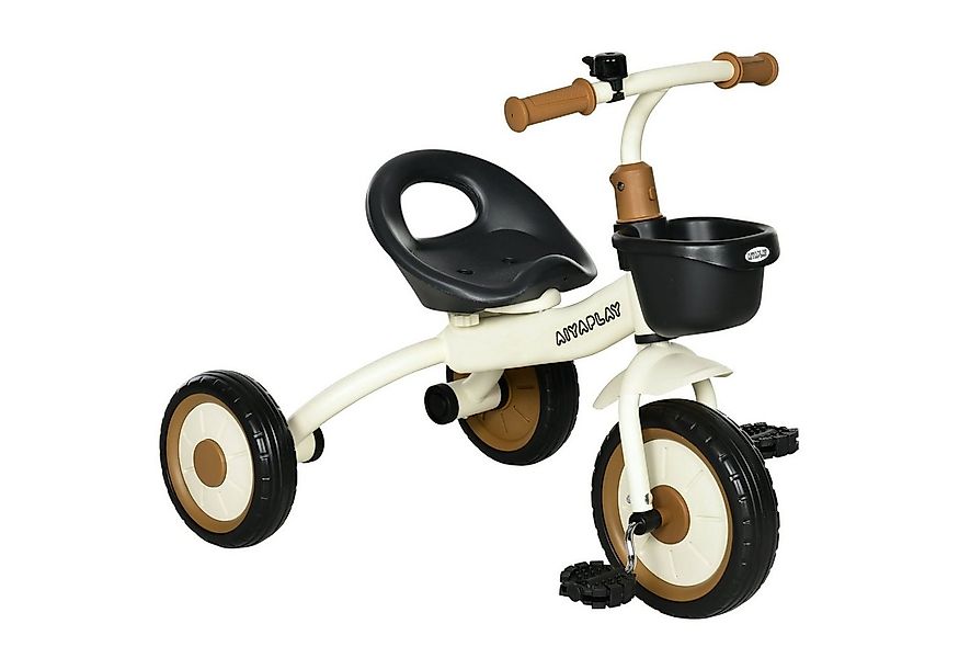 AIYAPLAY Dreirad Kinderfahrrad mit verstellbarer Sitz, Laufrad, Metall, Wei günstig online kaufen