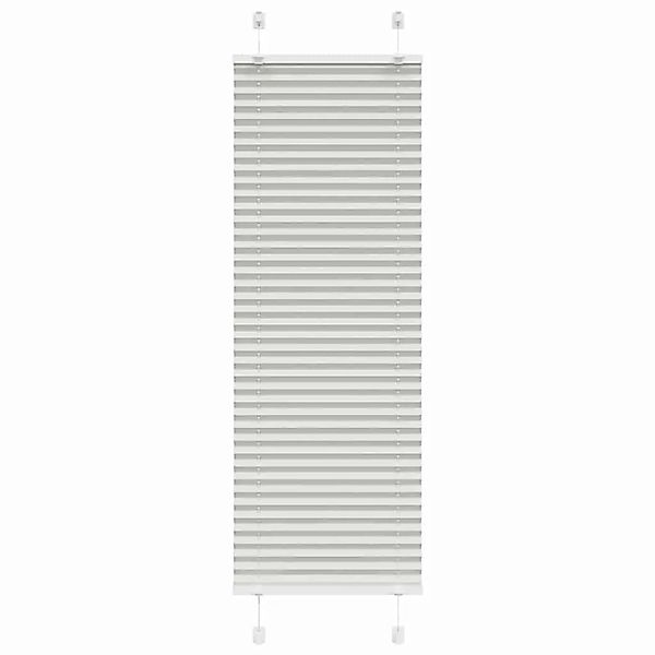 vidaXL Plissee Hellgrau 45x150 cm Stoffbreite 44,4 cm Polyester 4015336 günstig online kaufen