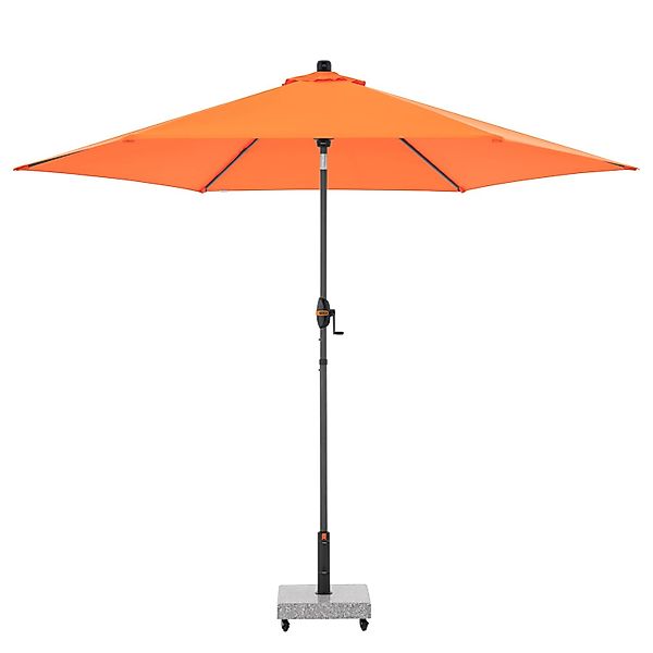 Doppler Marktschirm MyZone Ø 305 cm Orange mit Kurbelmechanik günstig online kaufen