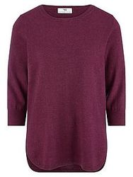 Rundhals-Pullover aus Seide und Kaschmir Peter Hahn Seide/Kaschmir lila günstig online kaufen