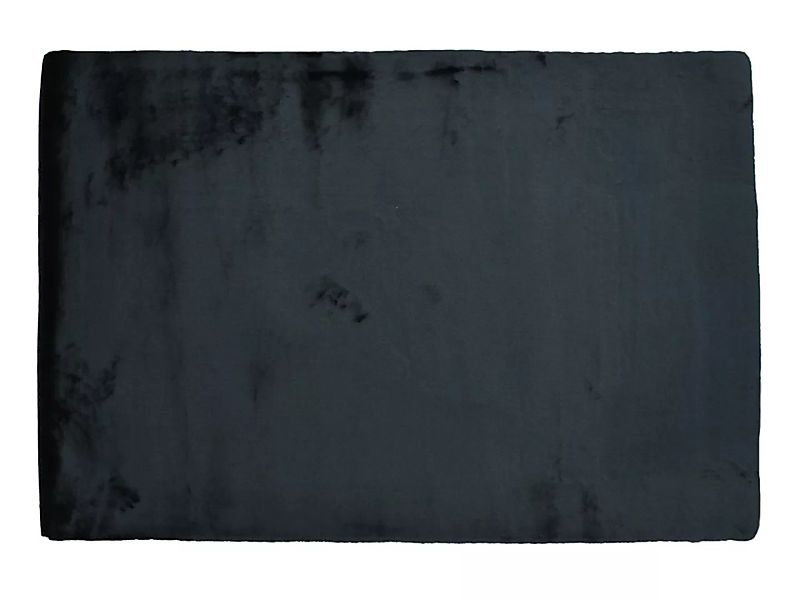 Hochflorteppich in Pelz-Optik - 160 x 230 cm - Schwarz - BUNNY günstig online kaufen